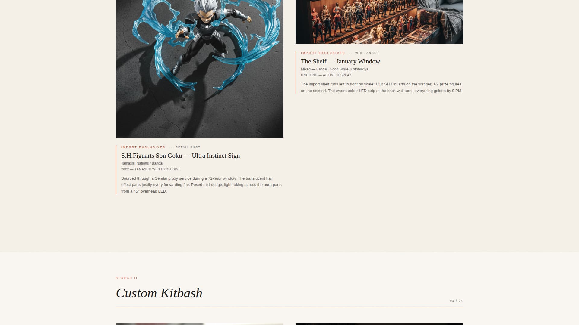 Grail - Curated Collector Landing Page Template