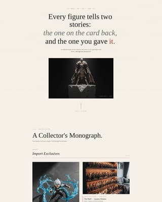 Grail - Curated Collector Landing Page Template