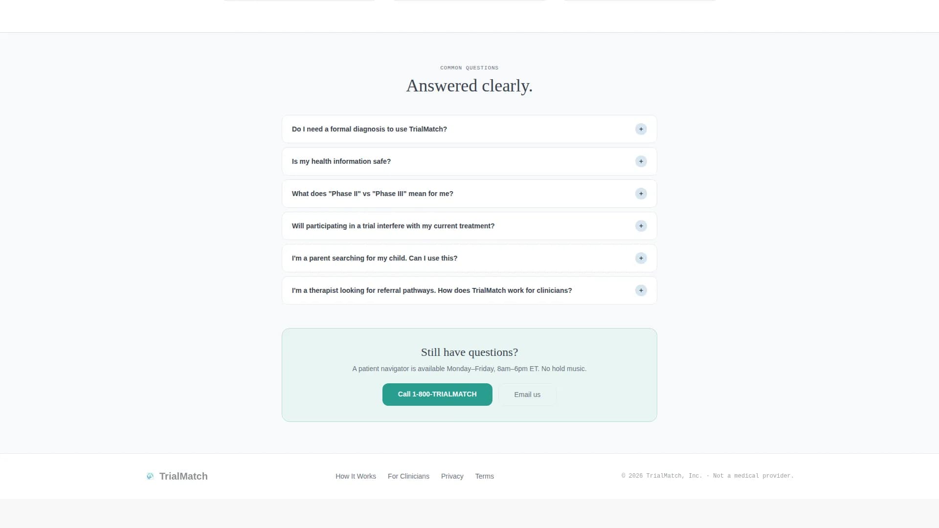 Specialist Eating Disorder Care Appointment Booking Website Template