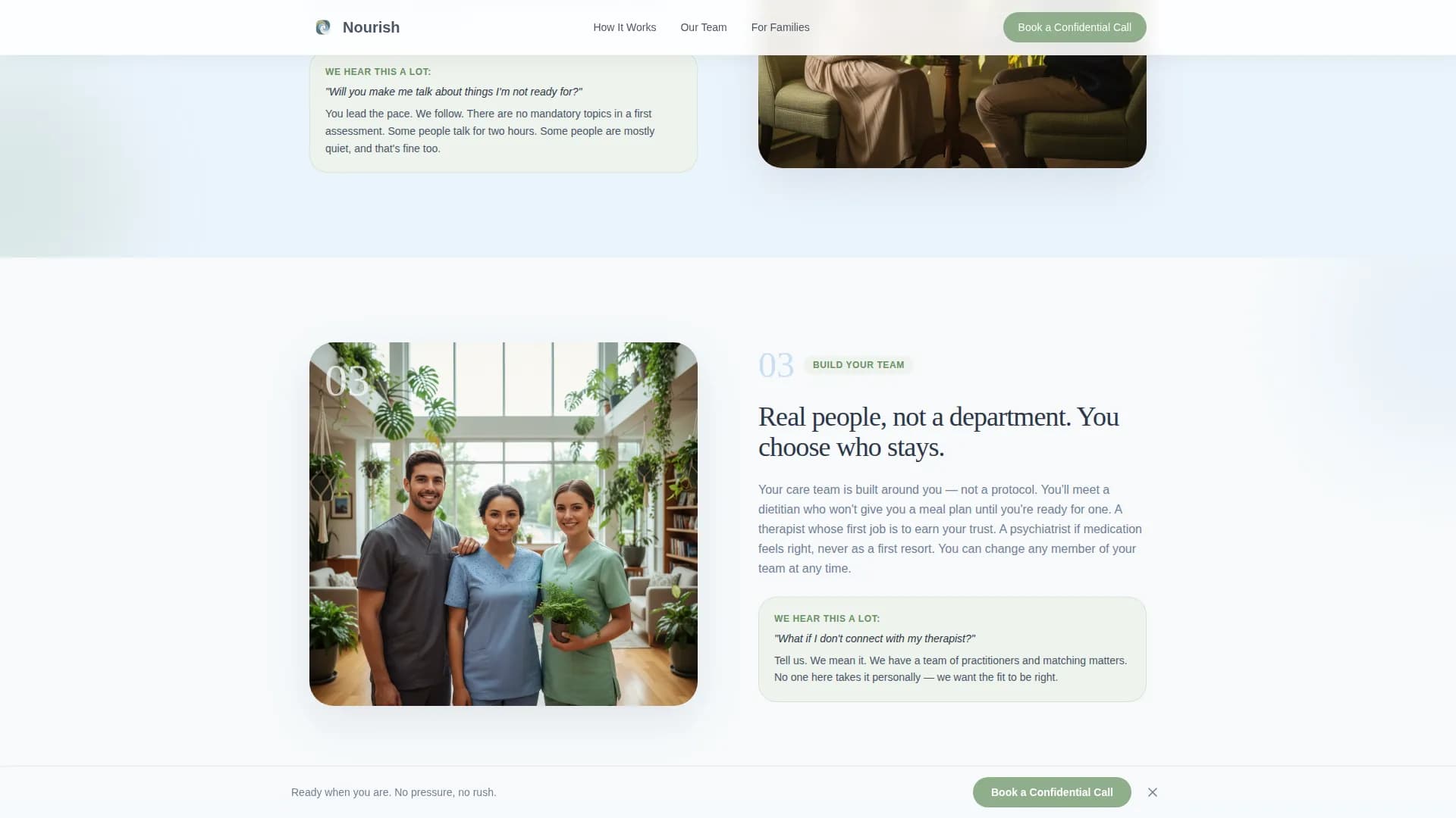 Advanced Eating Disorder Care Appointment Booking Website Template