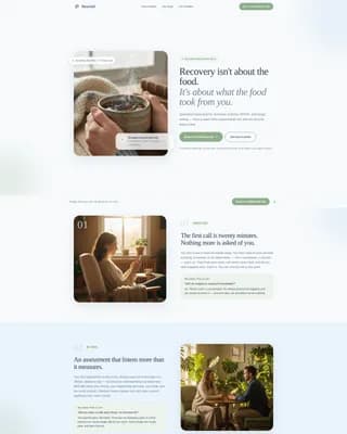 Advanced Eating Disorder Care Appointment Booking Website Template