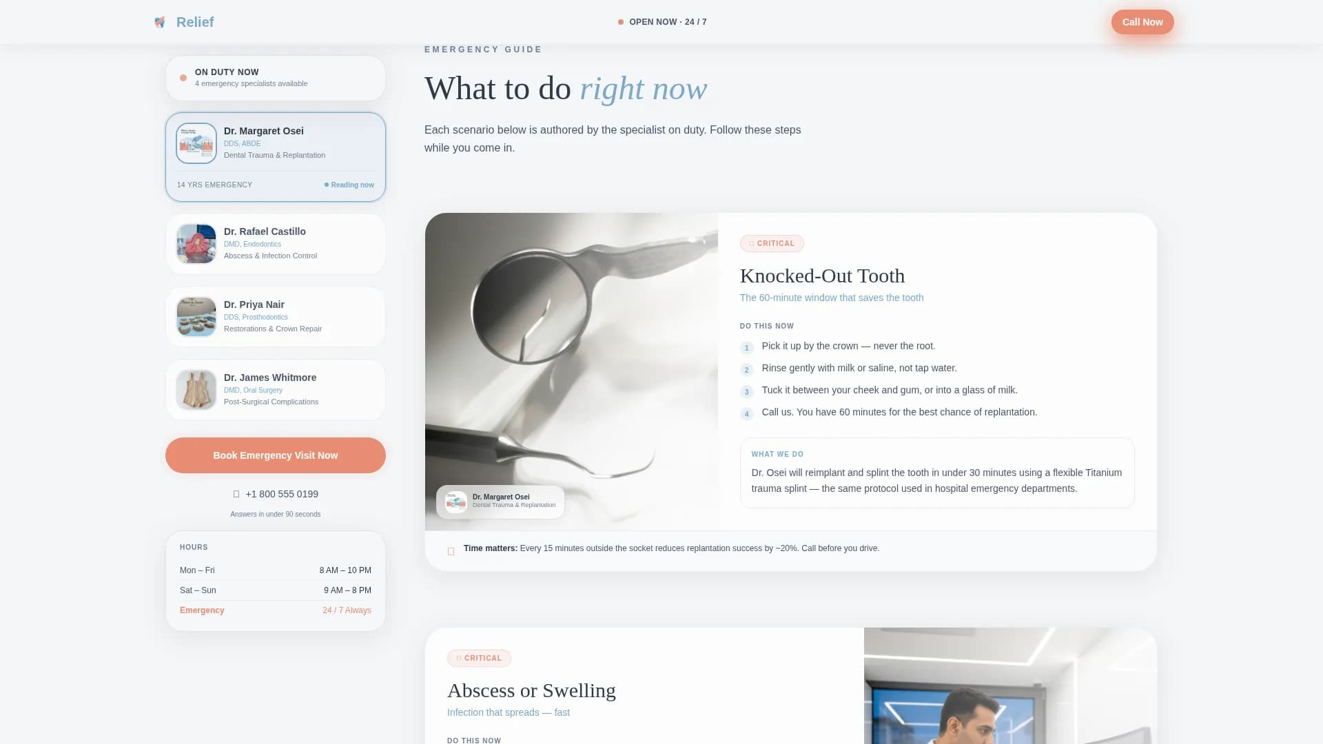 Expert Dental Clinic Appointment Booking Website Template
