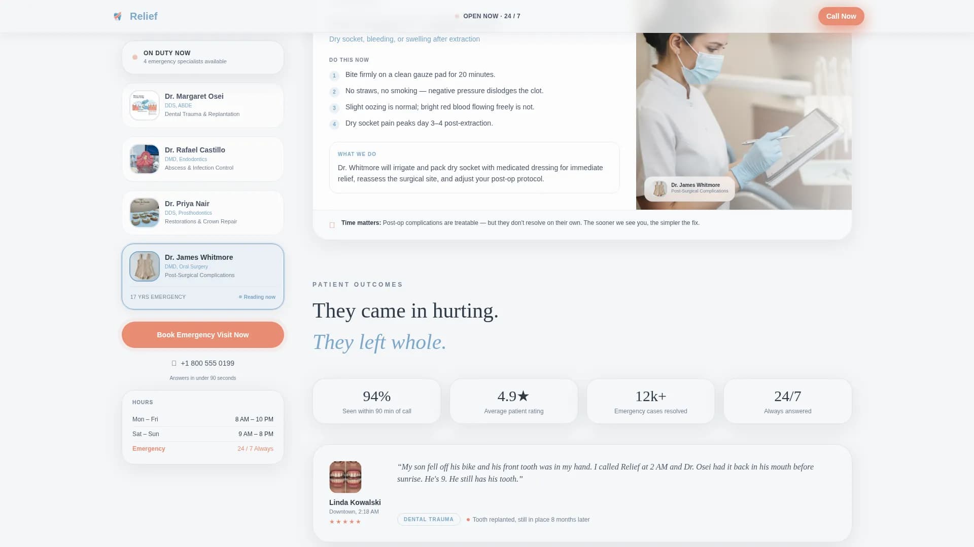 Expert Dental Clinic Appointment Booking Website Template