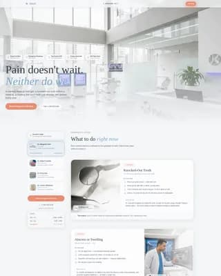 Expert Dental Clinic Appointment Booking Website Template