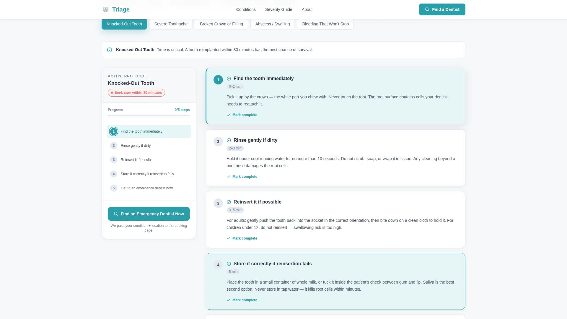 Emergency Dentist Appointment Booking Website Template