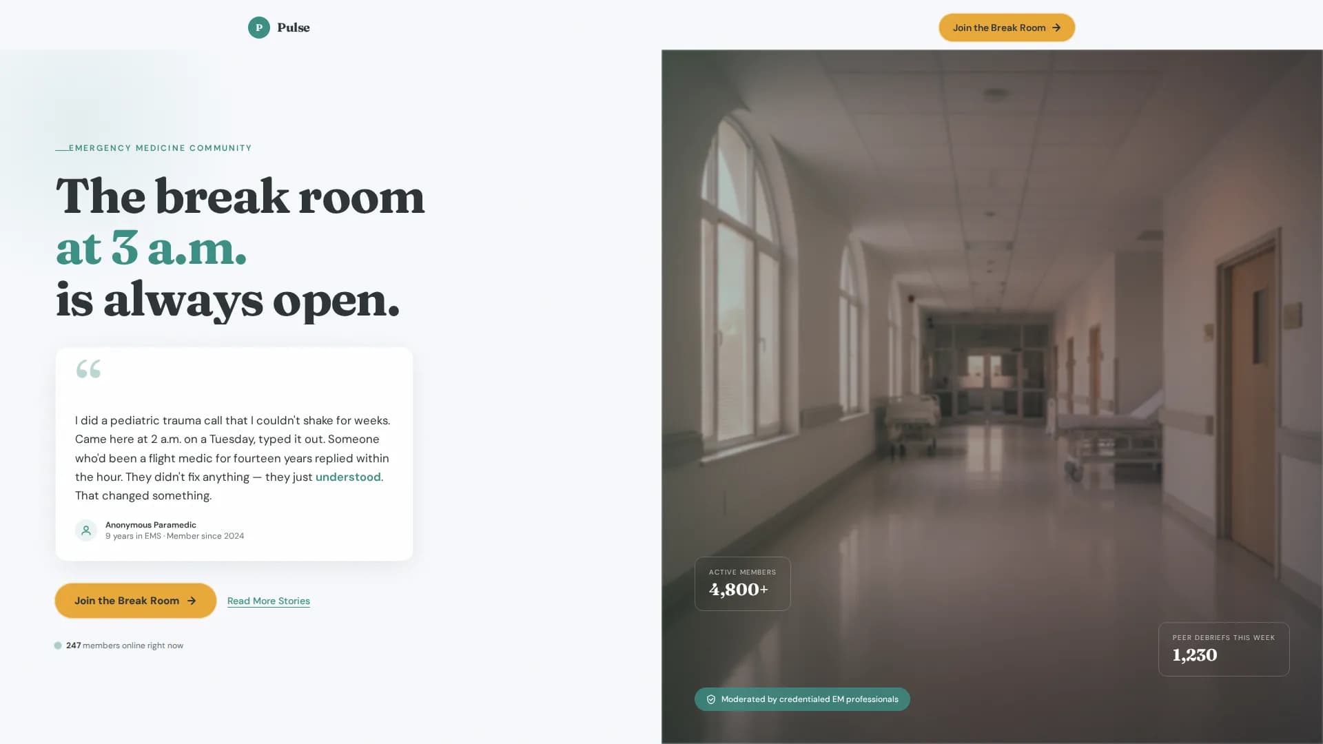Specialist Emergency Medicine Reviews & Social Proof Website Template
