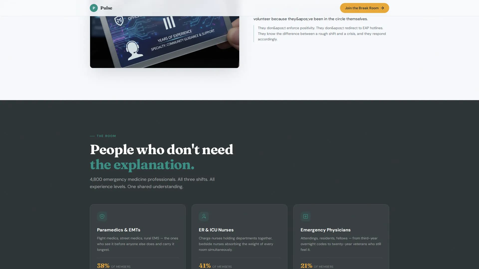 Specialist Emergency Medicine Reviews & Social Proof Website Template