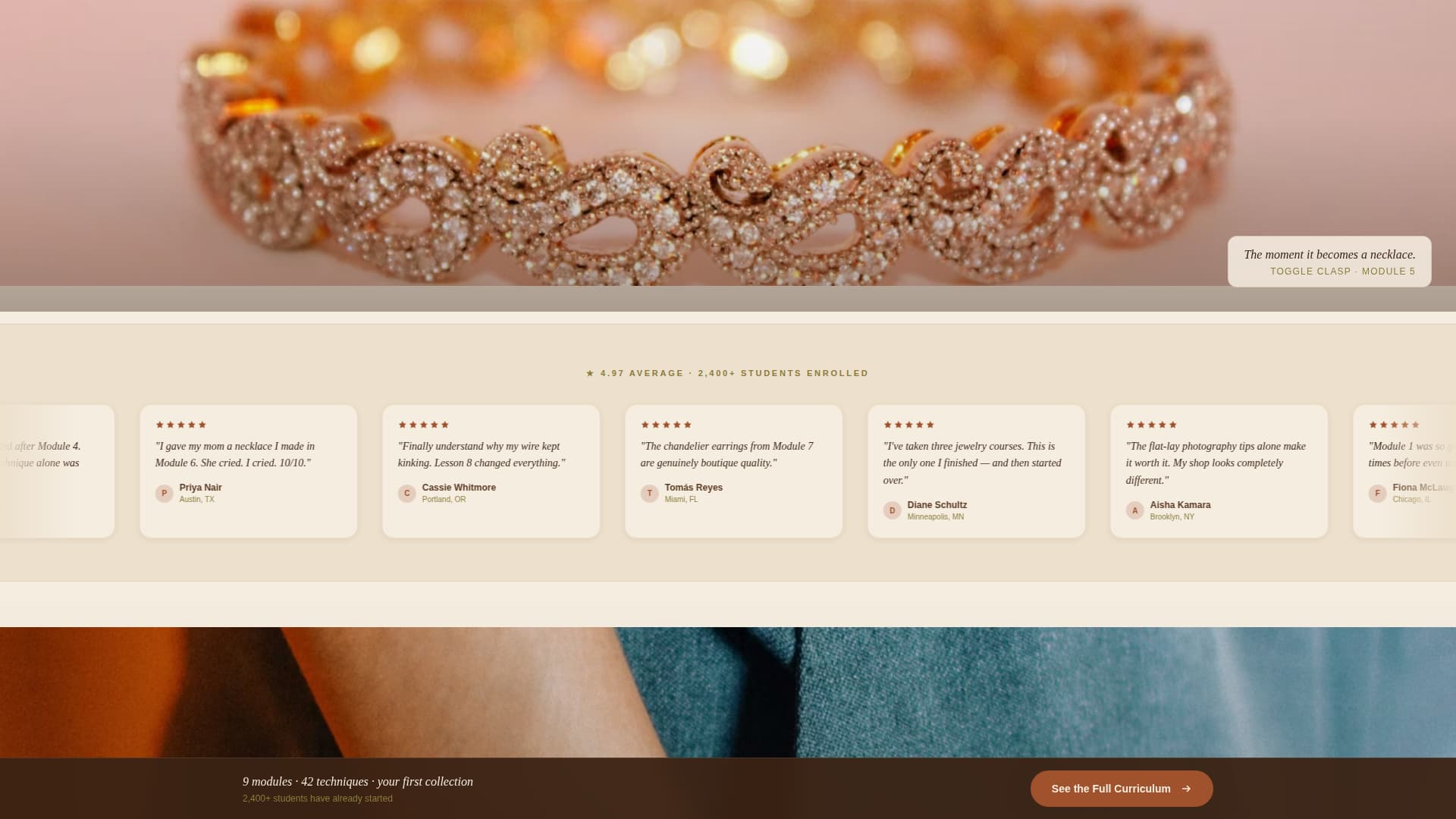 String — Bespoke Accessory Design Landing Page Template