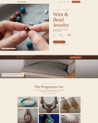 String — Bespoke Accessory Design Landing Page Template