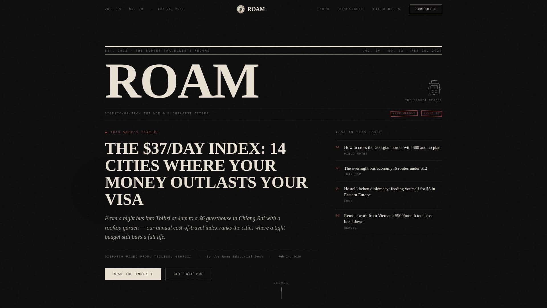 Travel Blog Blog Website Template