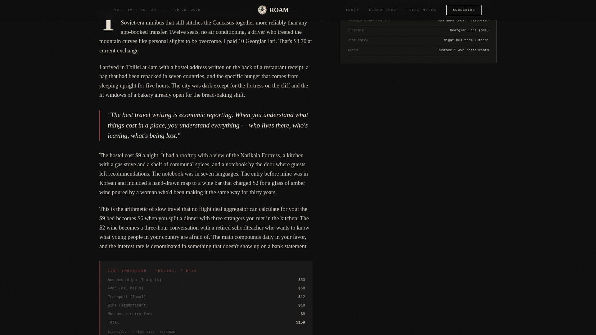 Travel Blog Blog Website Template