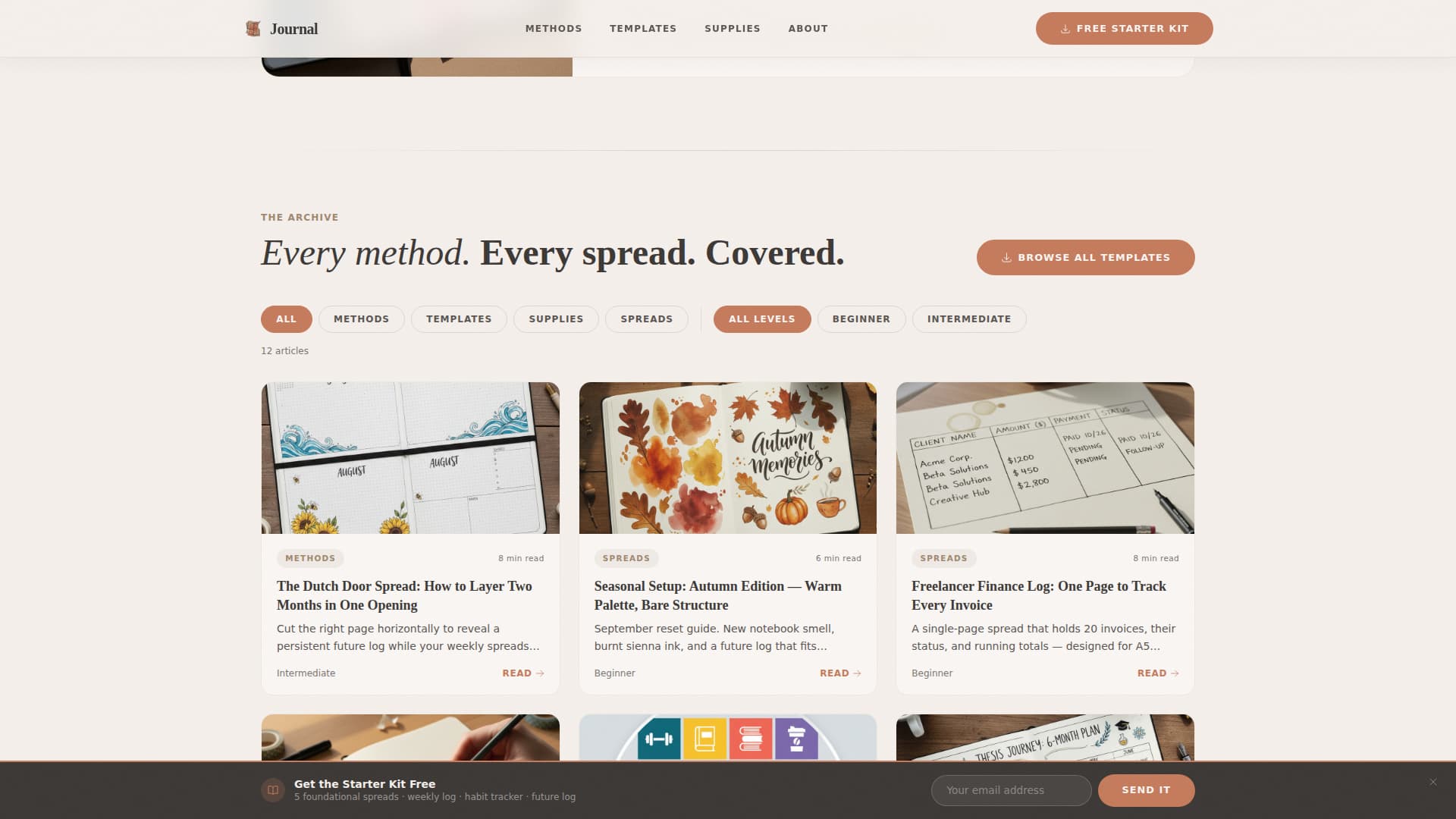 Craft & Hobby Blog Specialist Blog Website Template