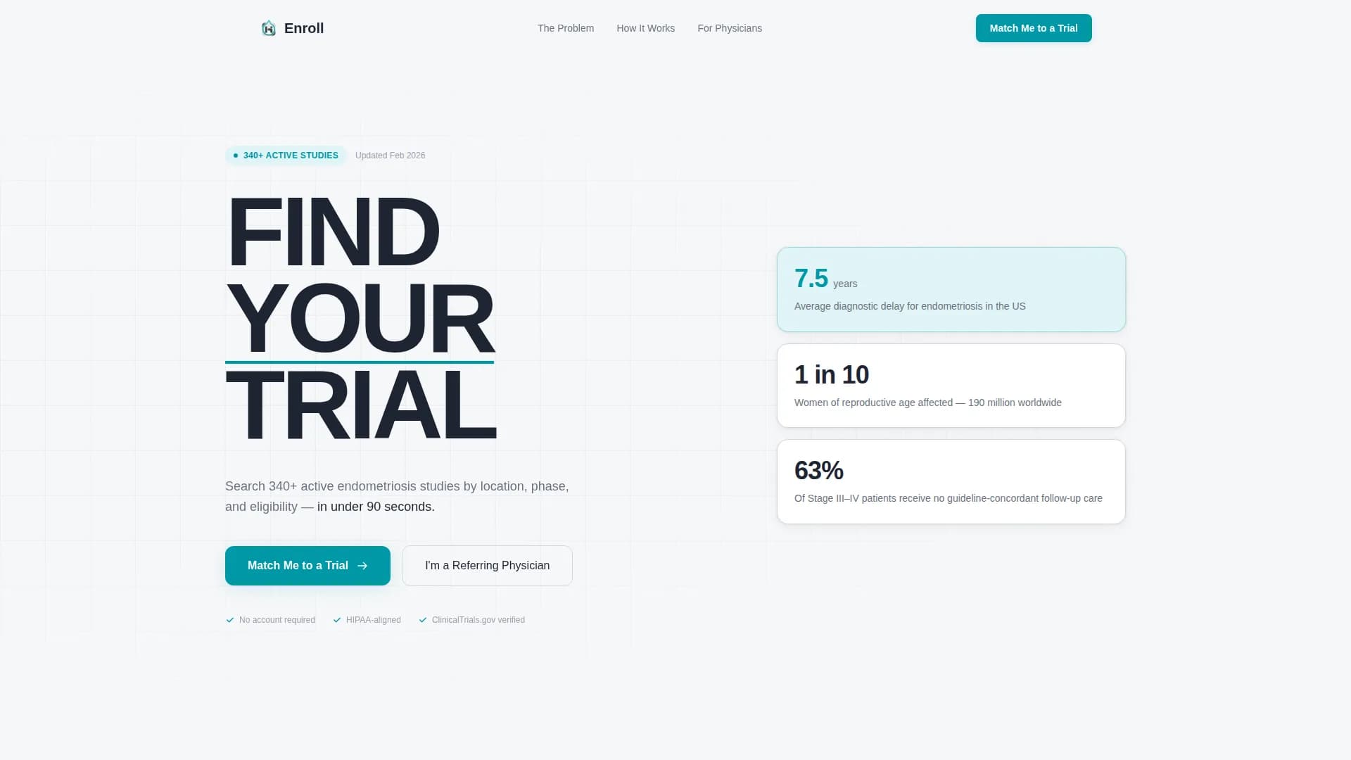 Endometriosis Care Reviews Website Template