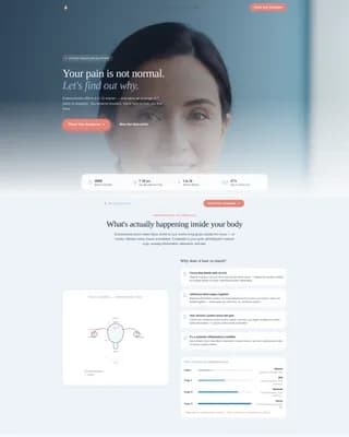 Endometriosis Care Education Website Template