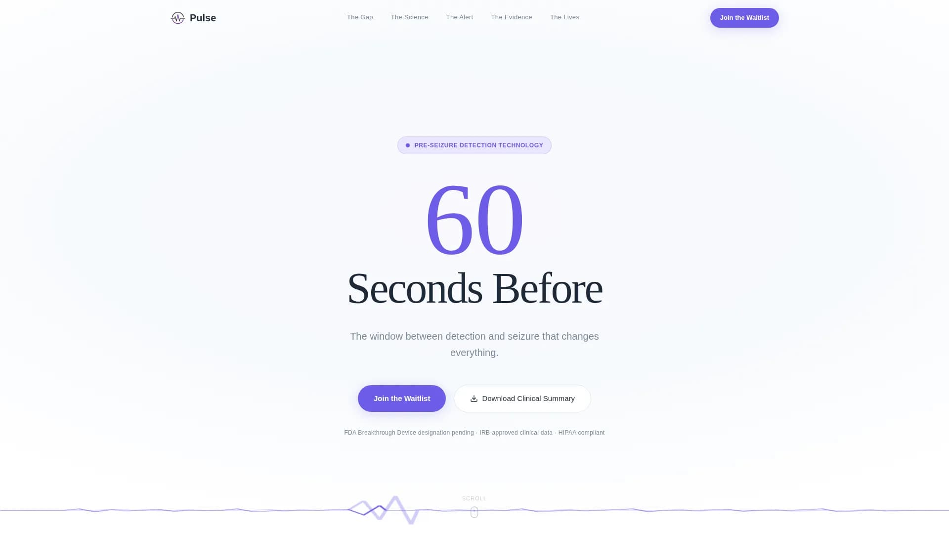 Epilepsy Care Pre-Launch Website Template