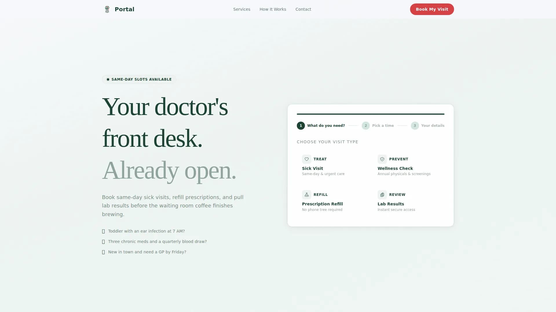 Family Doctor Advanced Booking Website Template