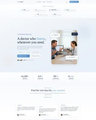 Consult - Virtual Services Landing page Template