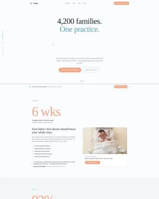 Vitals - Practice Hub Landing page Template