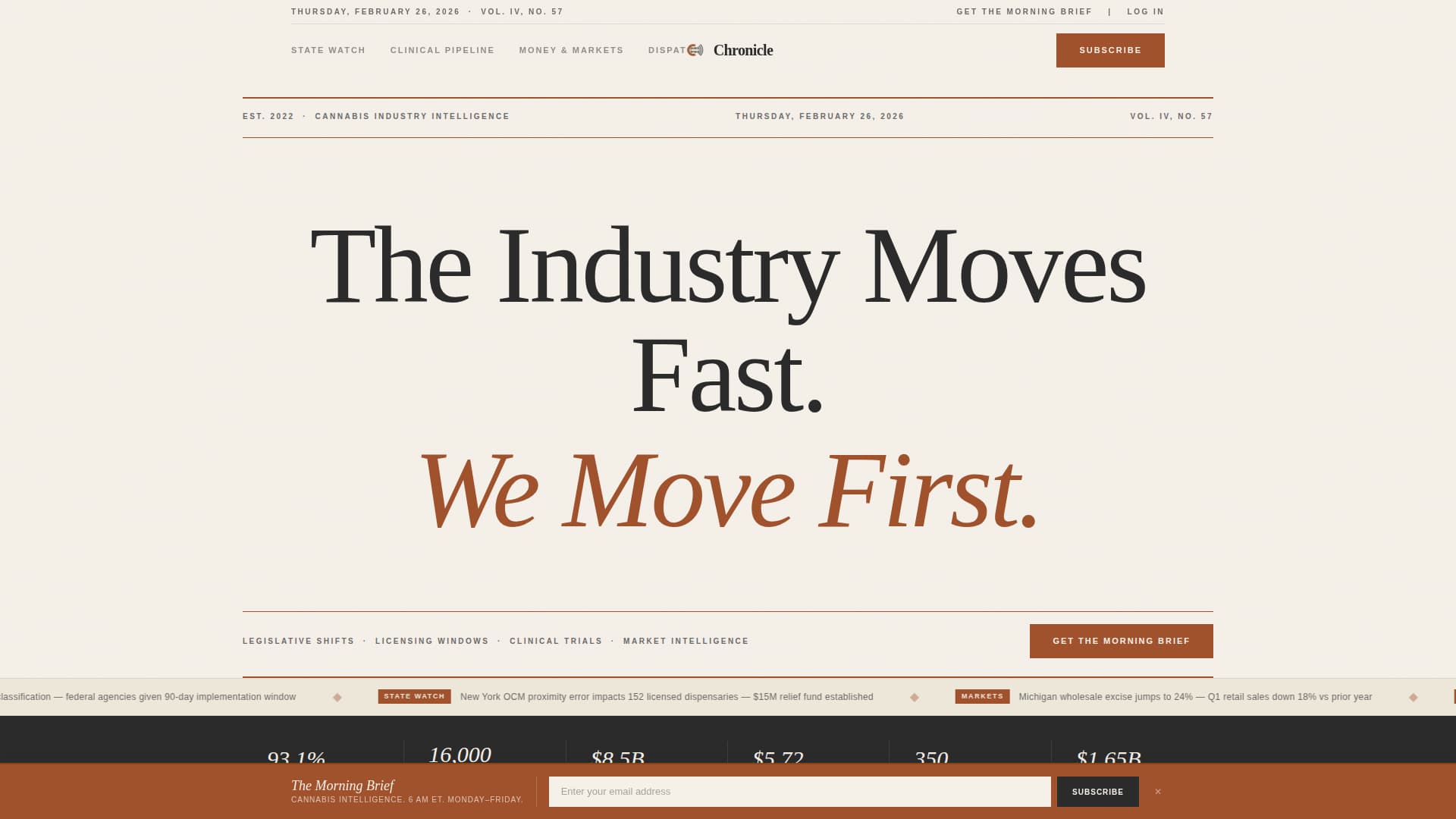 Cannabis Blog & Media Blog Website Template