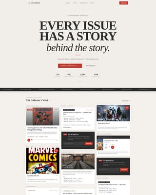 Longbox - Collectors Podcast Landing Page Template