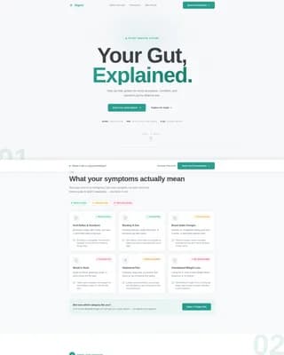 Digest - Patient Education Landing page Template