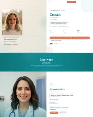 General Practitioner Appointment Booking Website Template