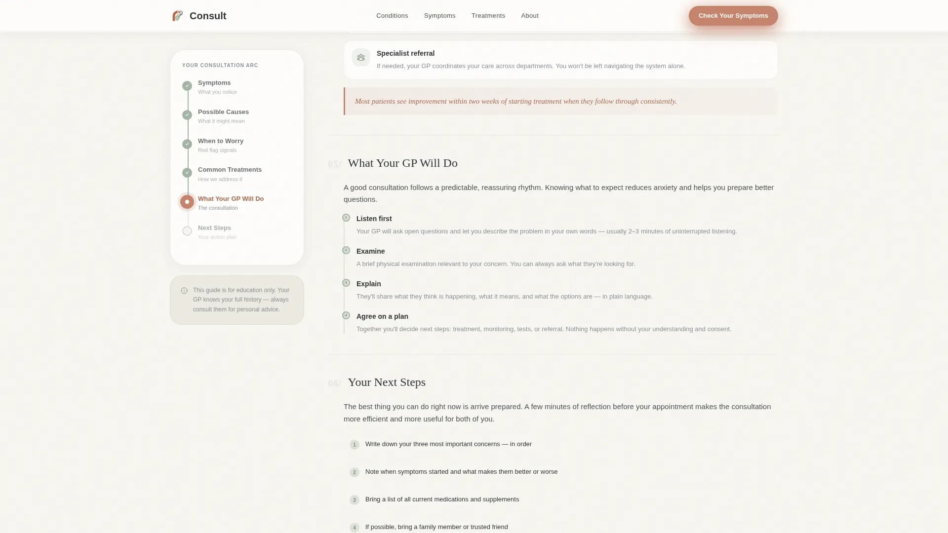 Specialist General Practitioner Appointment Booking Website Template