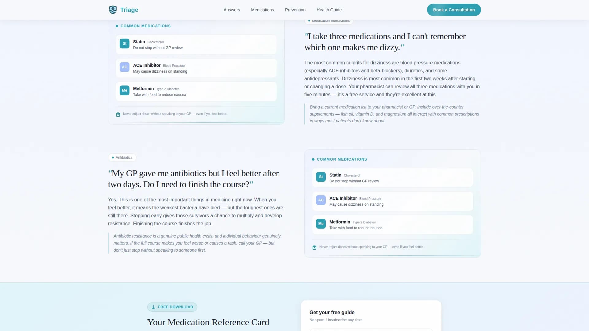 General Practitioner Booking Website Template