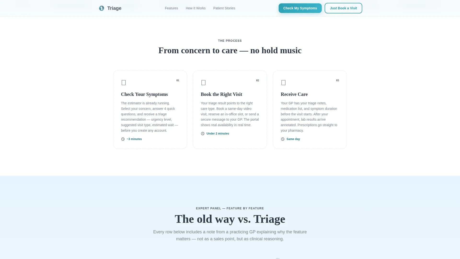 General Practitioner Comparison Website Template