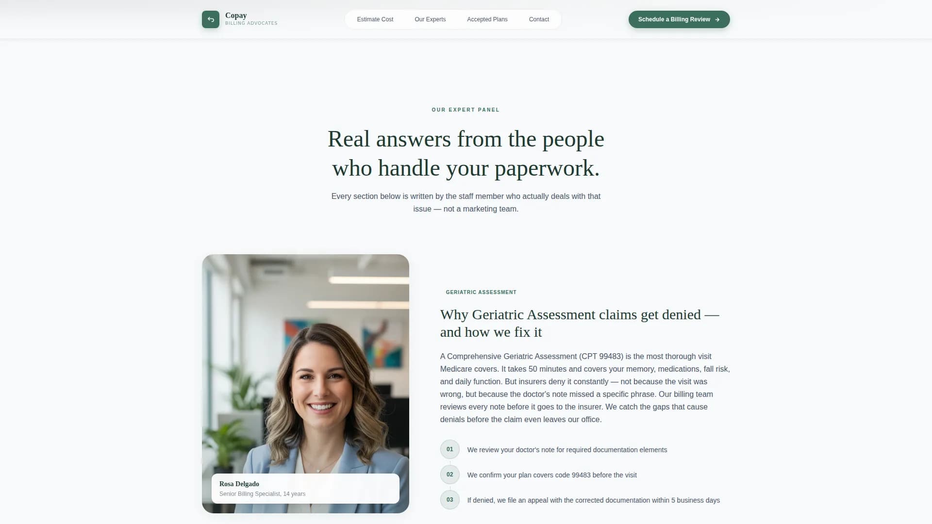 Navigate - Billing Services Landing Page Template