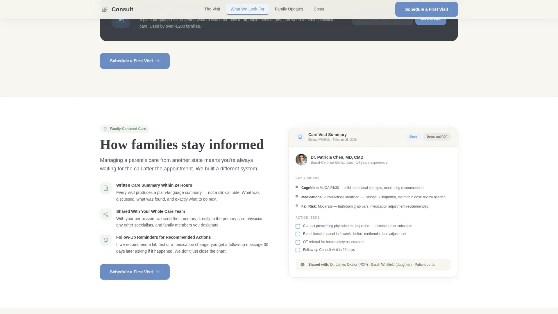 Compass - Virtual Consultation Landing Page Template