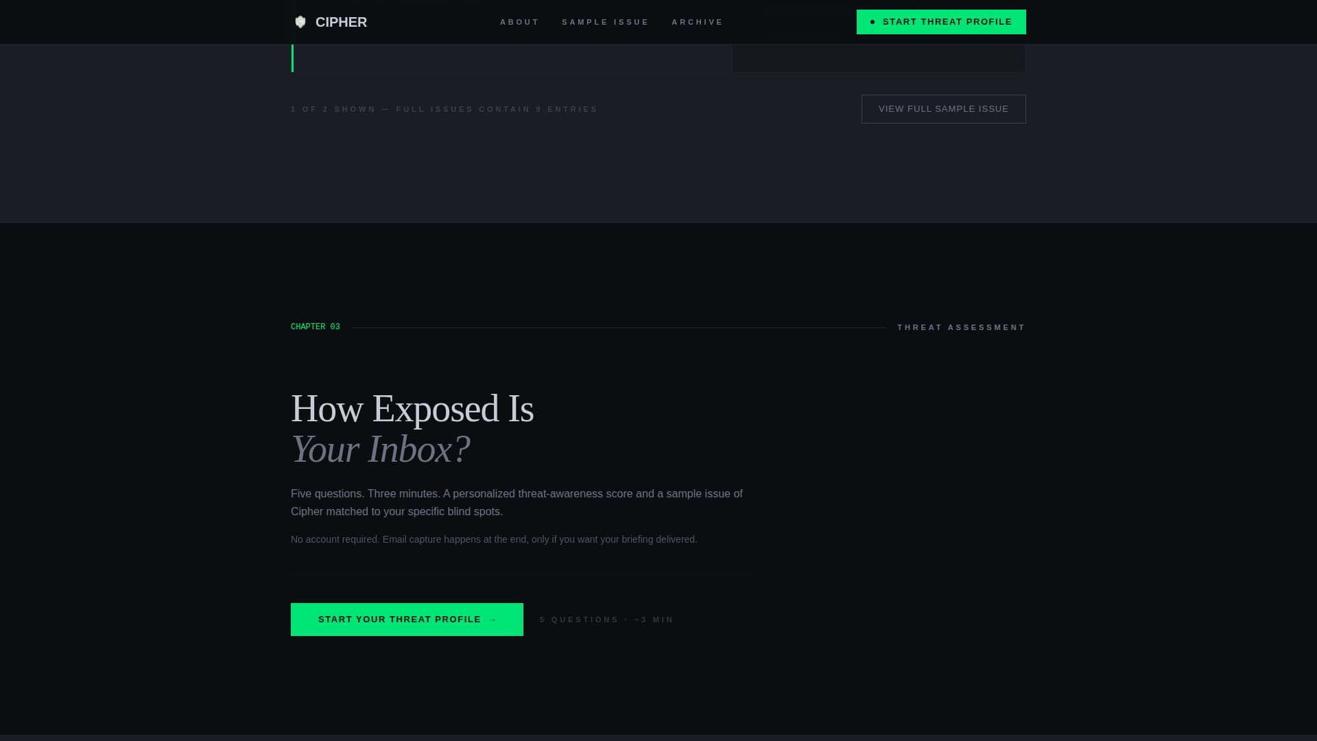 Cybersecurity Newsletter Blog Website Template