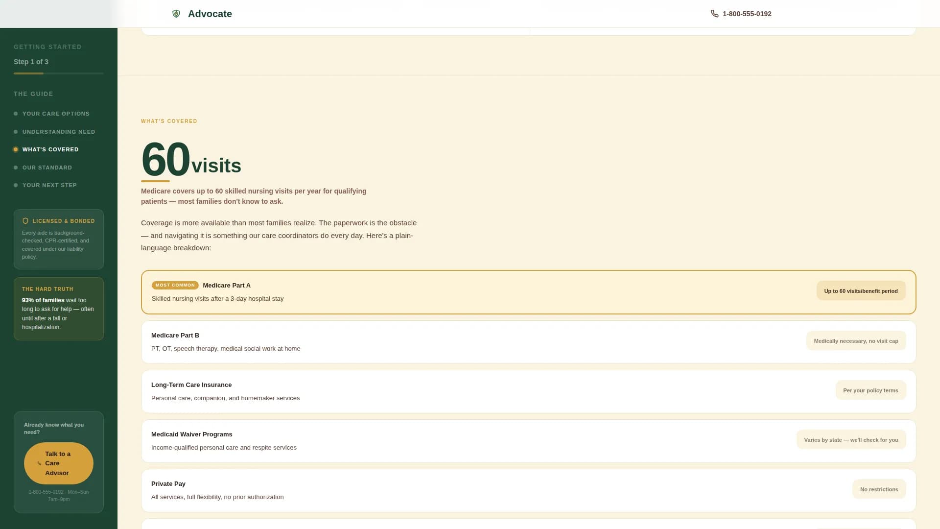 Home Health Care Website Template — In-Home Services