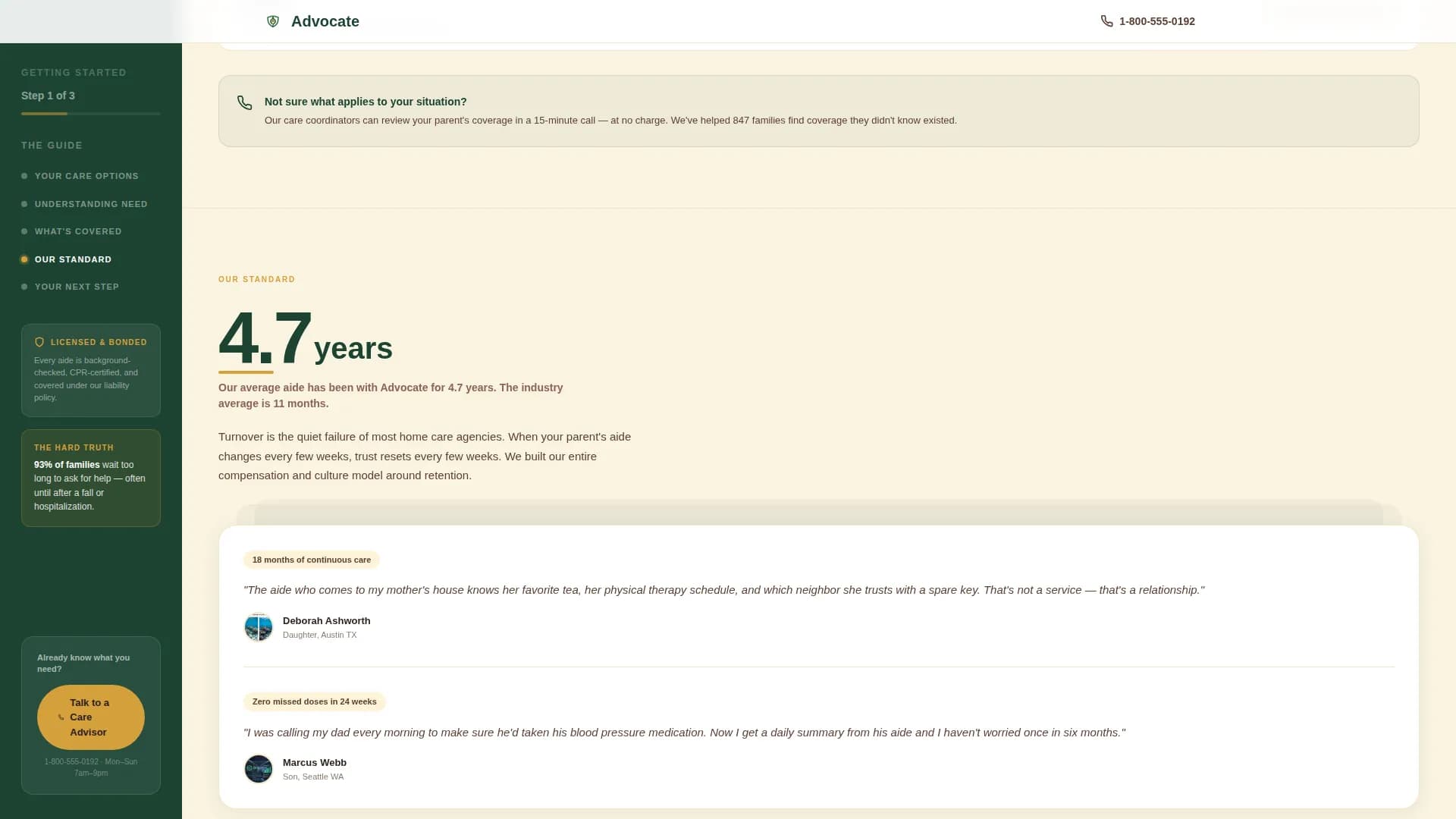 Home Health Care Website Template — In-Home Services