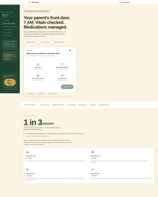 Home Health Care Website Template — In-Home Services
