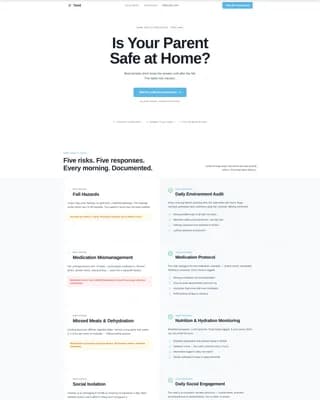 Tend - Home Care Agency Landing Page Template