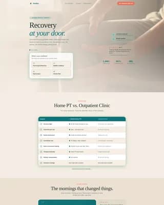 Mobilize - Home Therapy Landing Page Template