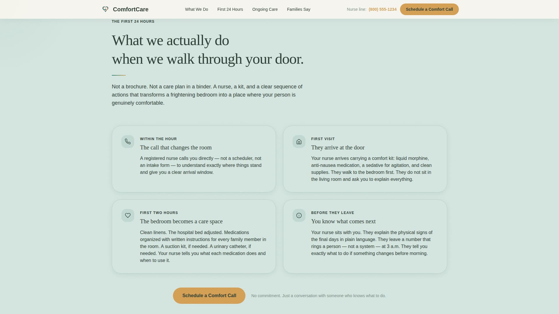 Home Health & Hospice Booking Website Template