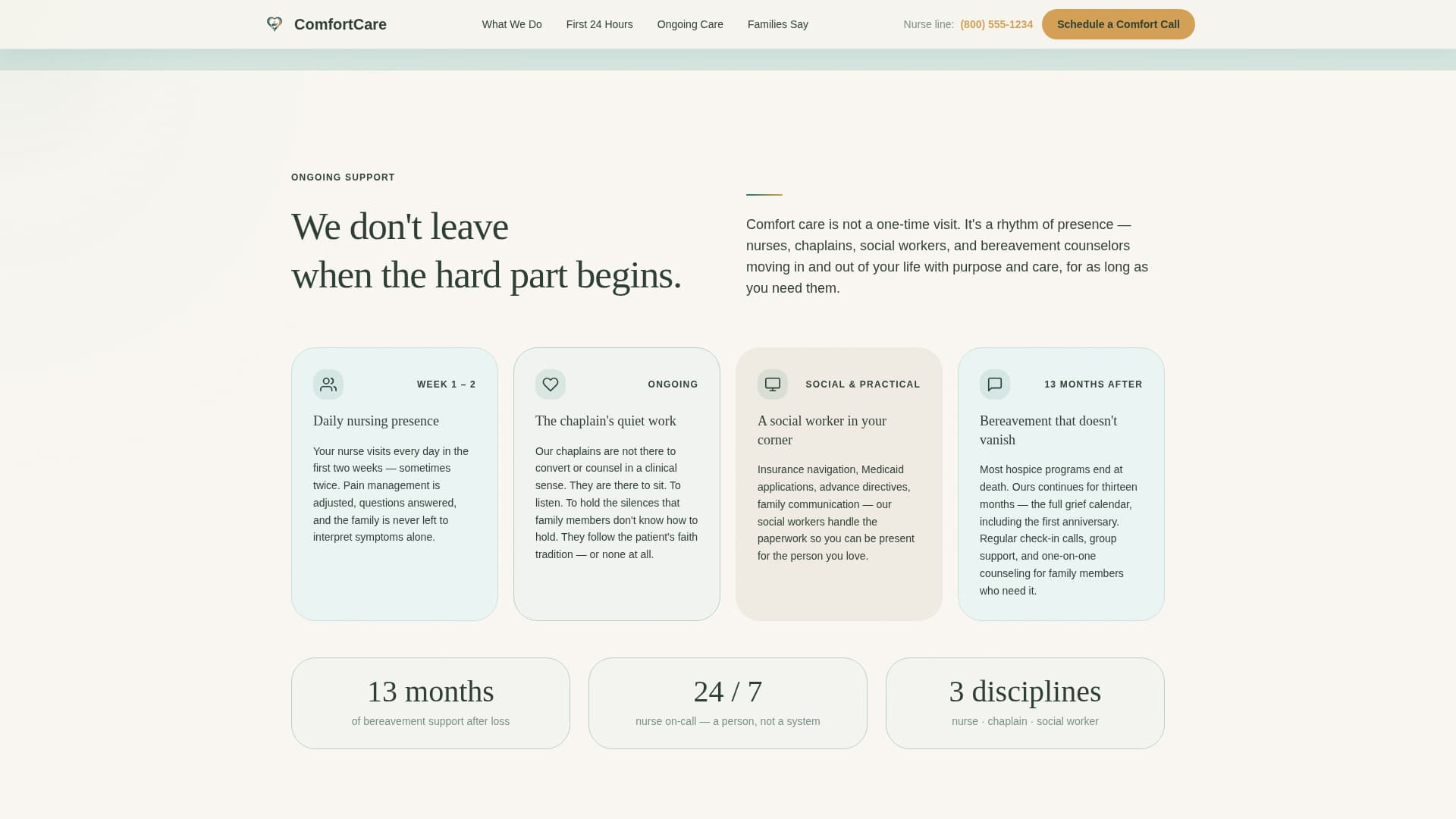 Home Health & Hospice Booking Website Template