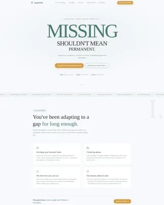 Premium Implant Dentist Appointment Booking Website Template