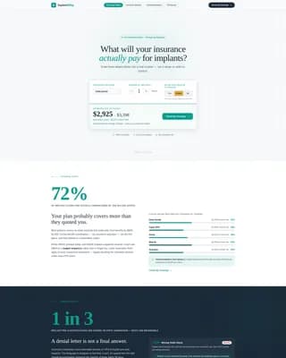 Certified Implant Dentist Appointment Booking Website Template