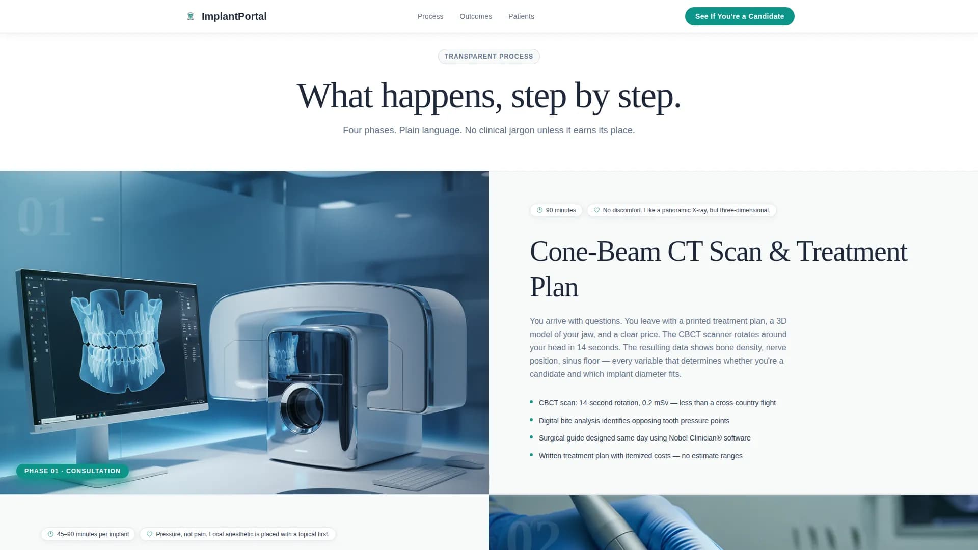 Advanced Implant Dentist Appointment Booking Website Template