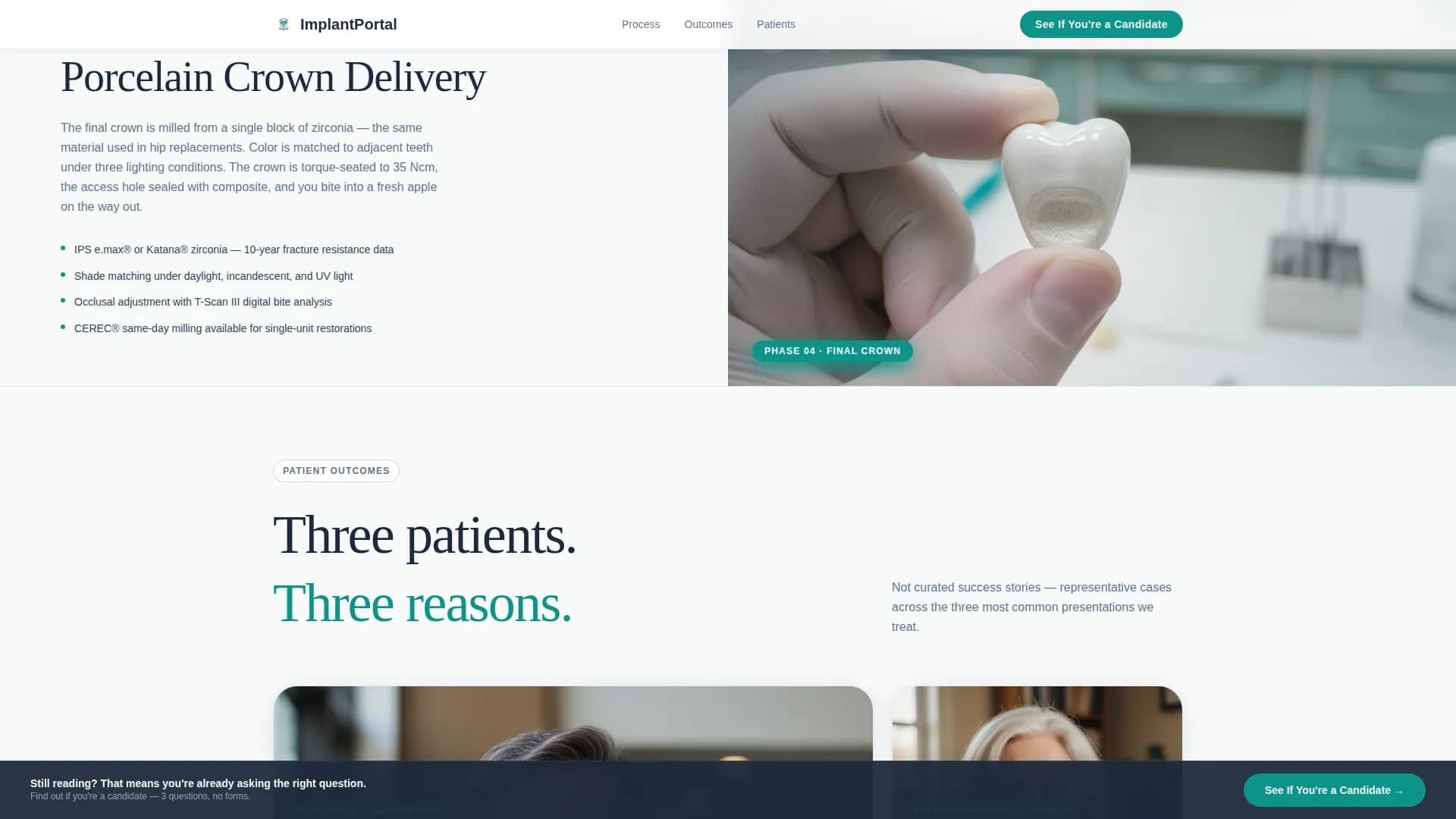 Advanced Implant Dentist Appointment Booking Website Template