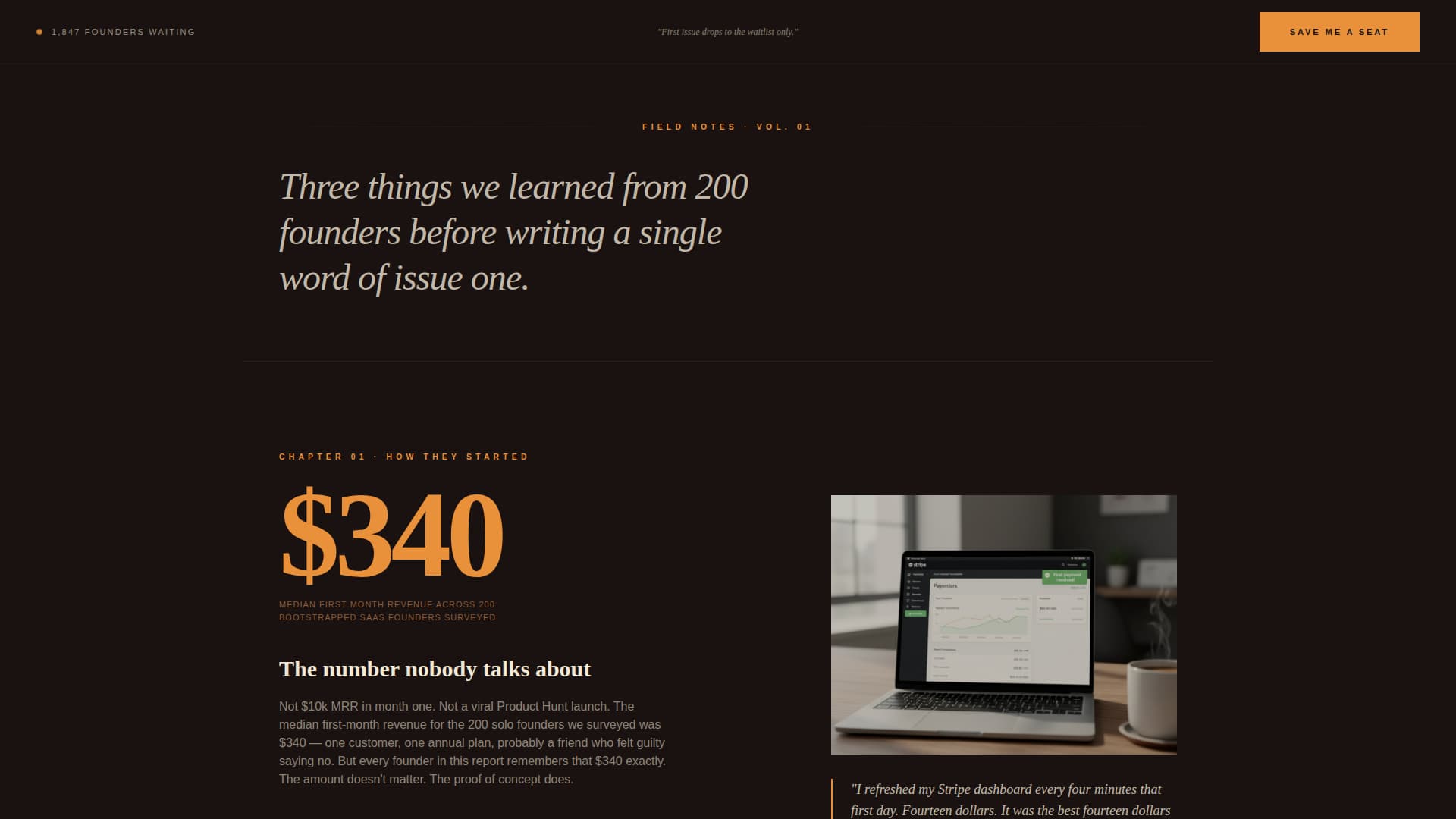 Business & Finance Blog Pre-Launch & Coming Soon Website Template