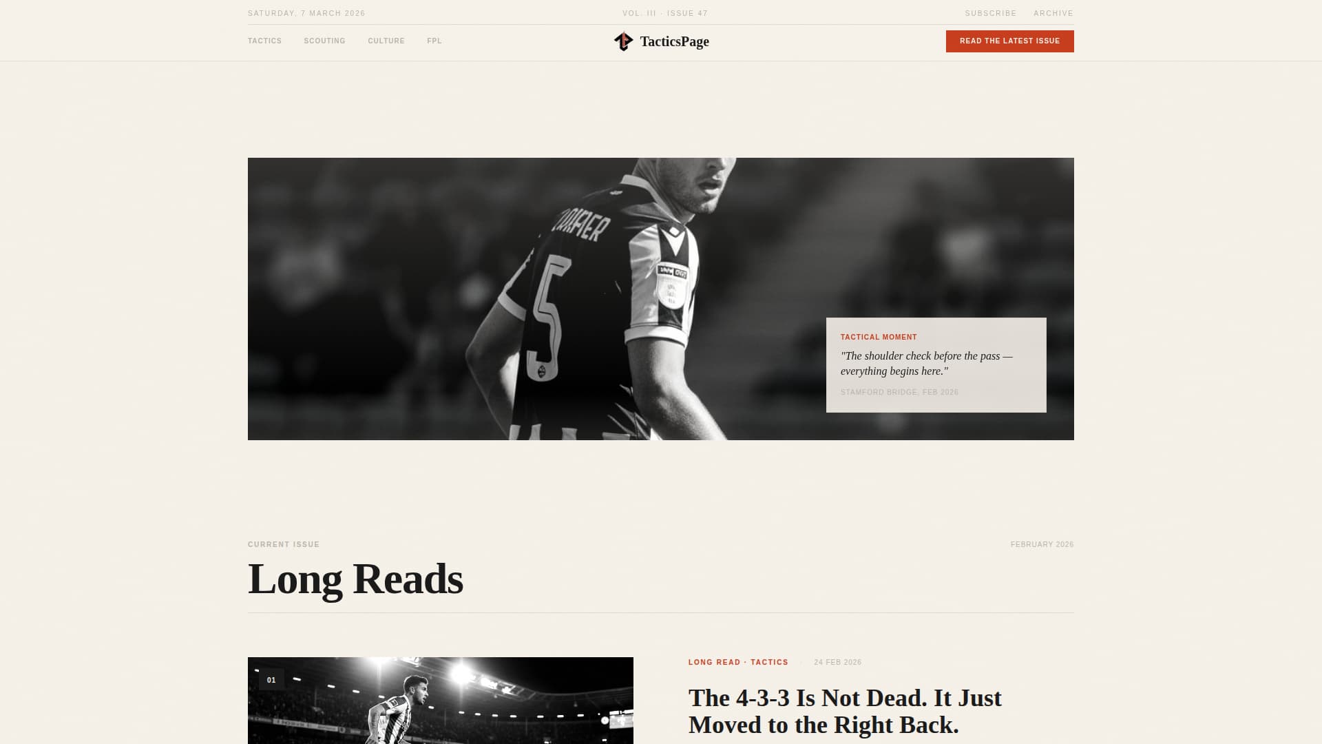 Local Sports Blog Blog & Content Website Template