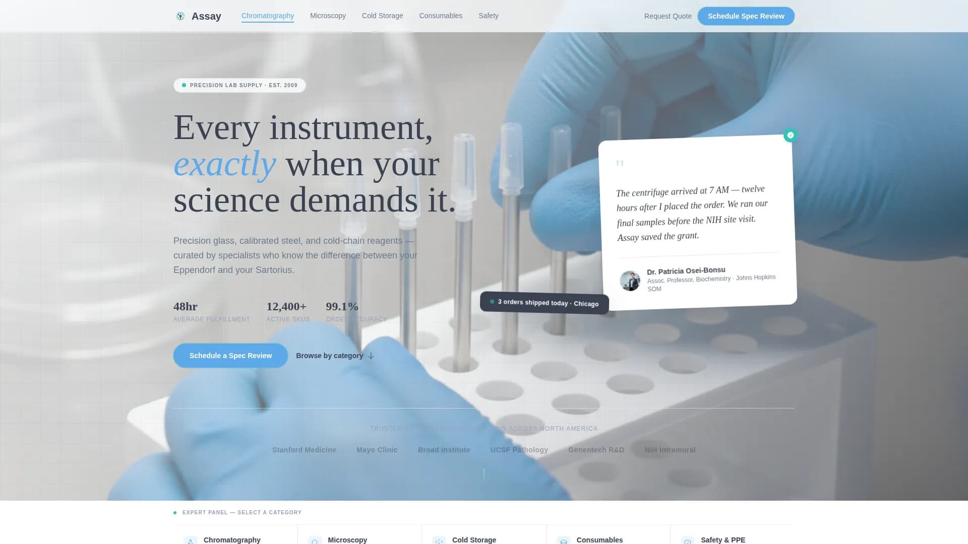 Medical Equipment & Supply Booking Website Template