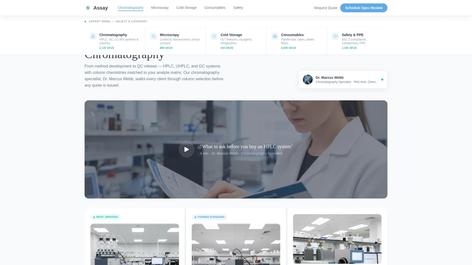 Medical Equipment & Supply Booking Website Template