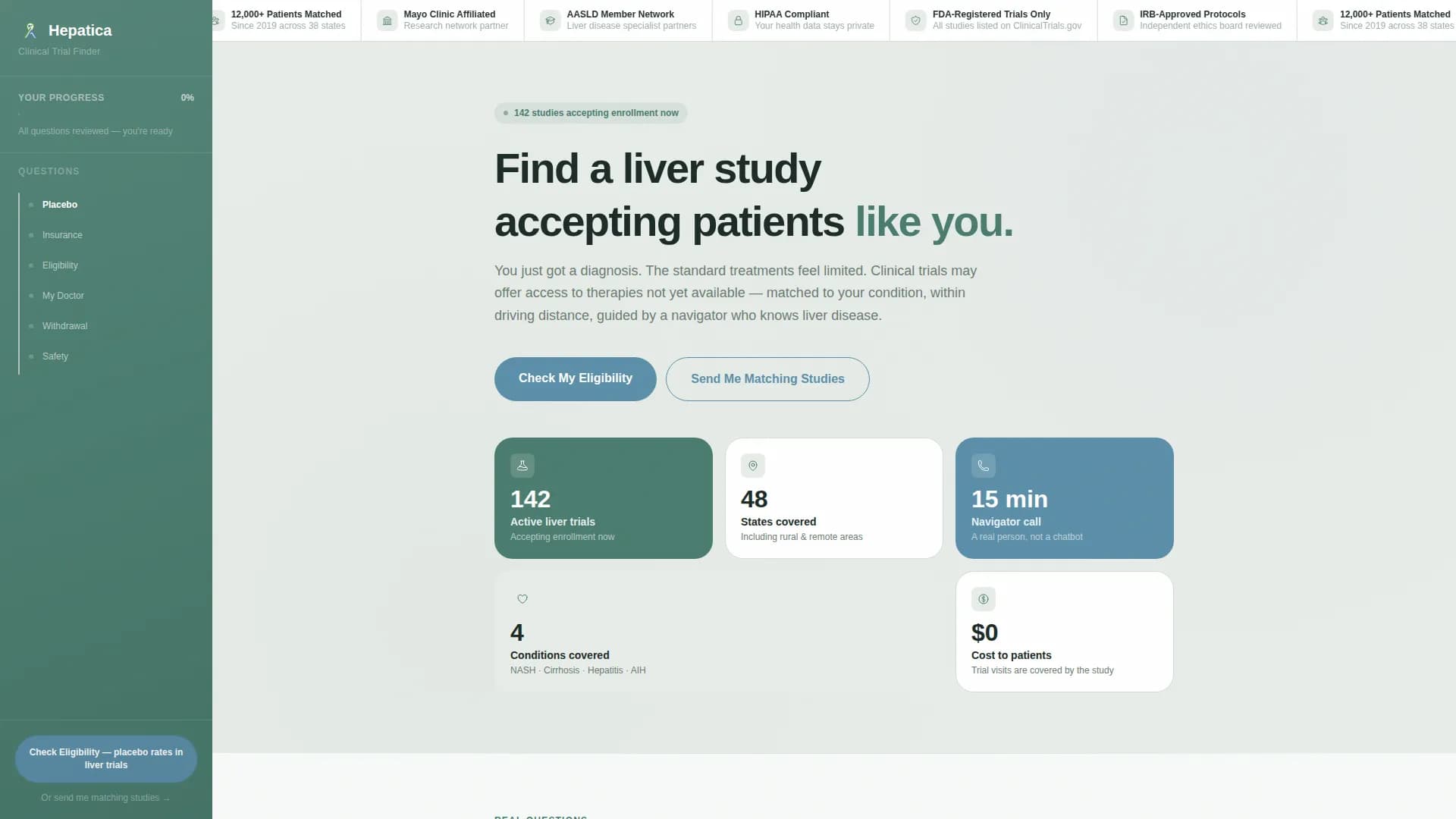 Liver Disease Care Booking Website Template