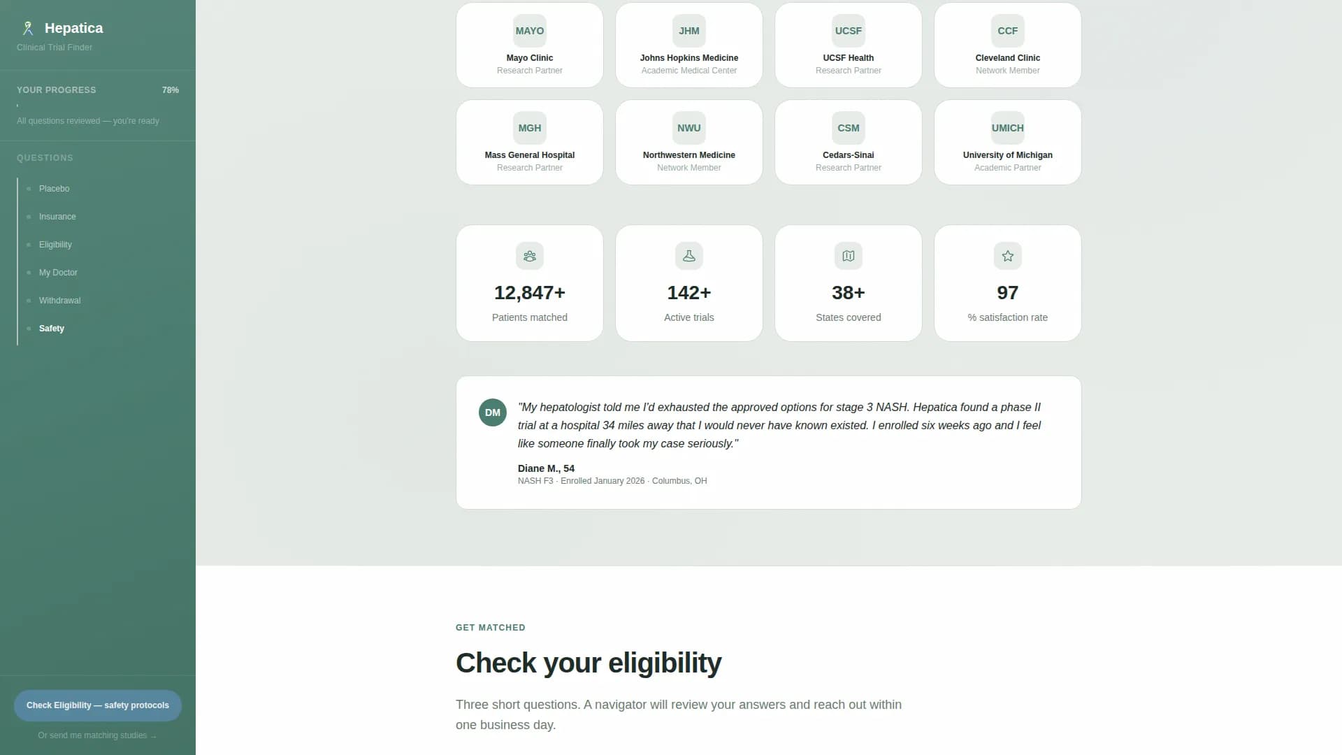 Liver Disease Care Booking Website Template