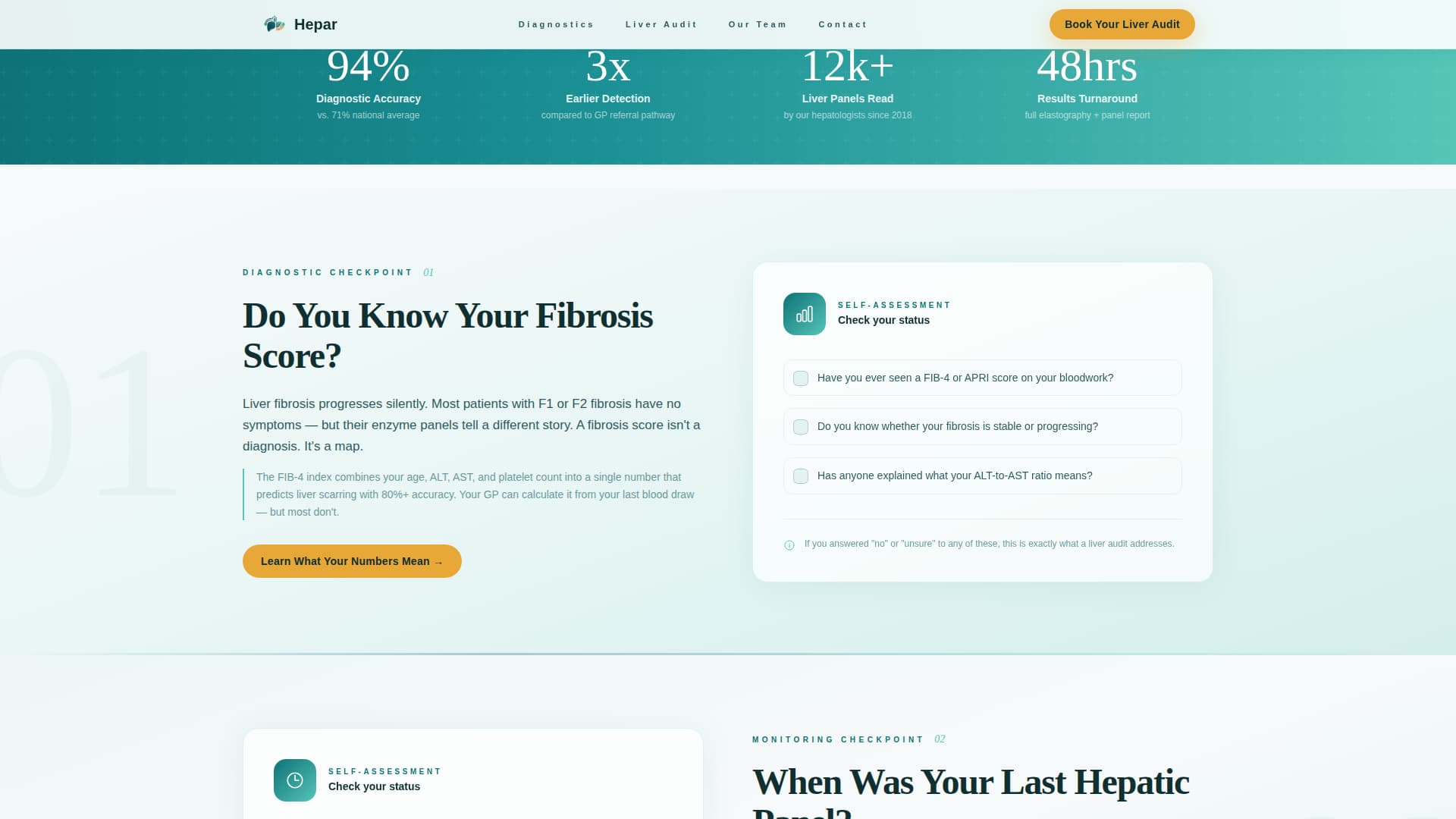 Liver Disease Care Booking Website Template